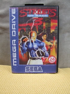 J7 OFFERS COMBINE - SEGA MEGADRIVE CART + REPRO COVER BOX - STREETS OF RAGE 3 - Picture 1 of 10