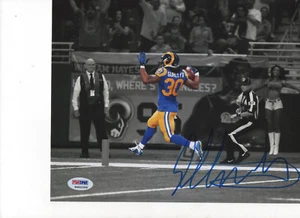 RAMS Todd Gurley Signed 8X10 Photo PSA Rookiegraph COA + New McFarlane Figure - Picture 1 of 7