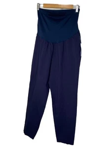 NWT Motherhood Maternity Pants blue tapered leg pull on Size 2x - Picture 1 of 12