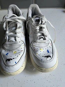 Kinder, Größe UK 2. 5 - Nike Air Force 1 Low '07 LV8 Farbe Spritzwasser weiß - Bild 1 von 8