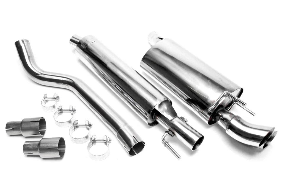 Impianto di scarico TA Technix 2x76 mm DTM, Opel Corsa B, 93-00 - Immagine 1 di 1