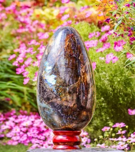 Energie Chakra Labradorit Ei 195 mm grüne Heilkugel, Meditationsverstärker - Bild 1 von 10