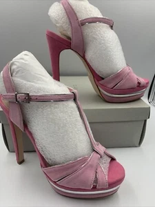 Carvela RRP£130 baby pink suede Leather Platform Heels. BNIB Size UK7 EU40 - Picture 1 of 21