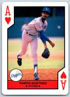 1990 US Playing Card RAMON MARTINEZ Los Angeles DODGERS oddball - FREE Ship! - Image 1 of 2
