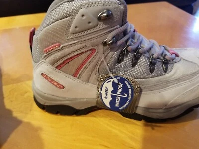 ❤❤Hi-Tec Knysna NUEVO Medio Impermeable Gamuza Cuero Mujeres Caminar Senderismo Bota EE. UU. 10 Foto 1 de 4