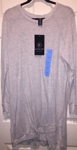 Top túnica Active Life mezcla modal nuevo con etiquetas $89 gris jaspeado grande L L/S suave nuevo B14 - Imagen 1 de 5