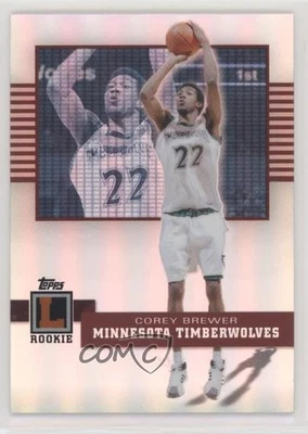 2007-08 Topps Letterman Rookie Refractor /99 Corey Brewer #57 Rookie RC - Image 1 of 2