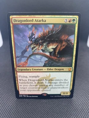 Magic The Gathering Dragonlord Atarka Dragons of Tarkir Regular LP - Image 1 of 2