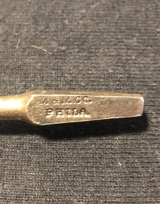 "Broca barrena vintage M&M Co. 17"" de largo no." 9 Phila. EE. UU. 🇺🇸 ¡Bonito! Foto 1 de 4