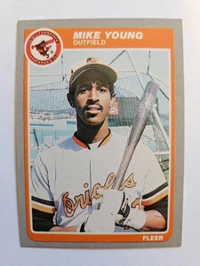 1985 Fleer Mike Young #195 NM - Bild 1 von 1