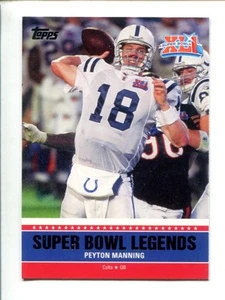 2011 Topps - Super Bowl Legends #SBL-XLI Peyton Manning 🏈 - Picture 1 of 3