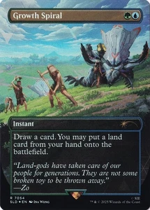 1x - Growth Spiral - Borderless #7054 - Secret Lair: Playstation - NM MTG - Picture 1 of 1