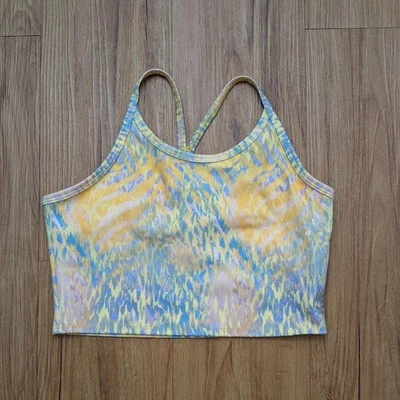 BCG Girls' Multicolored Printed Racerback Sports Bra Youth Size Medium 8-10 - Image 1 of 3