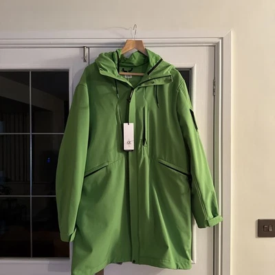 C.P. Company Shell-R Soft Shell  Long Parka Jacket Men's XL  (IT 52) RRP £725 - Image 1 of 4