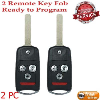 2 遥控钥匙链 4 按钮适用于 2009 2010 2011 2012 2013 2014 年讴歌 TL MLBHlik-1T — 第 1/4 张图片