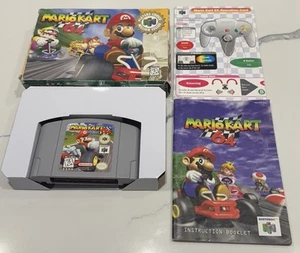 Mario Kart 64 (Nintendo N64, 1996) Original Komplett CIB Handbuch Einsatz GETESTET - Bild 1 von 24
