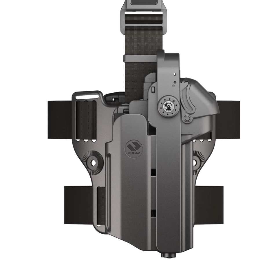 Orpaz T40PRO Glock 22 Duty Holster with Light Holster with Magnetic Optic Cover