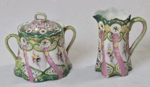 ANTIQUE JAPAN PORCELAIN HAND PAINTED CHOCOLATE POT CIRCA 1890 (STAR HALLMARK) - Picture 1 of 6