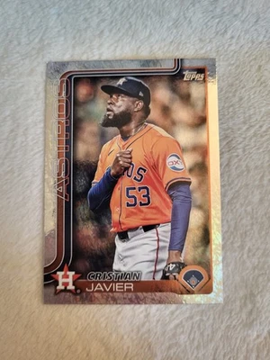 2025 Topps Series 2 - Cristian Javier #509 Holofoil - Image 1 of 2
