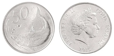 Cook Islands 50 Cents, 2015, N #74813, Mint - Image 1 of 3
