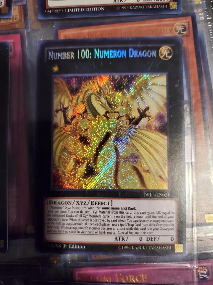Number 100: Numeron Dragon DRL3-EN021 Dragons of Legend: Unleashed 1st Edition - Image 1 of 1