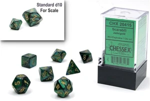 Chessex Jade/Gold 7-Die Set New - Picture 1 of 1