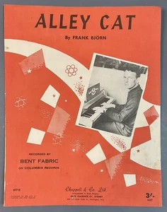Partituras de Chappell & Co ALLEY CAT de Frank Bjorn 1961 vintage - Imagen 1 de 2