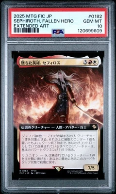 Sephiroth, Fallen Hero #0182 2025 MTG Japanese Final Fantasy Extended Art PSA 10 - Image 1 of 2
