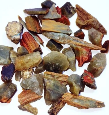 Lote de piedras preciosas sueltas 100 % natural crisoberilo ojo de gato áspero 223,00 quilates ~ regalo gratis Foto 1 de 4