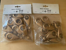 IKEA Index Trumpet Curtain Hooks / Clips . 2 x Packs of 10 Hooks.