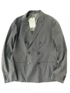 Theory Clinton Double-Breasted Chrome Modern Check Blazer in Seer ( 38 ) - Picture 1 of 3
