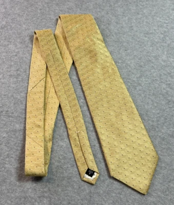 Corbata Jones New York 100 % seda importada para hombre amarilla geométrica hecha en EE. UU. NUEVA CON ETIQUETAS Foto 1 de 4
