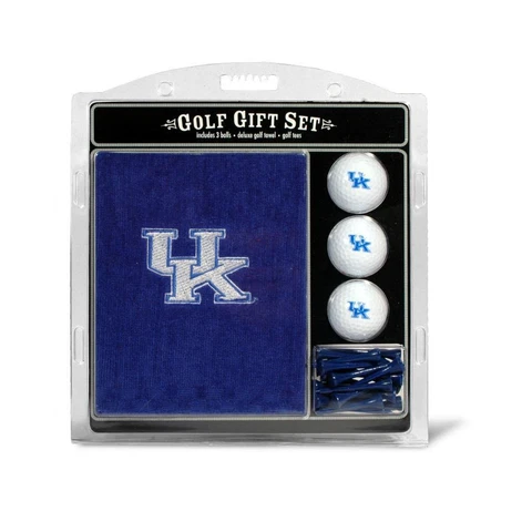 Kentucky Wildcats Golf Gift Set with Embroidered Towel [NEW] NCAA Ball Tee Cover