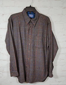 Vintage Pendleton Country Tradionals Wool Brown Shirt Size Large - Picture 1 of 15