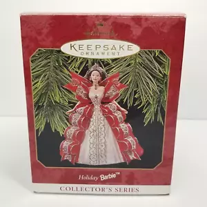 Hallmark Keepsake Christmas Ornament Holiday Barbie Collectors 5 Series 1997 Red - Picture 1 of 12