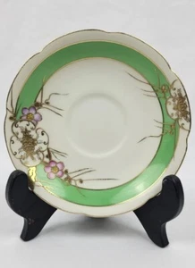 Vintage Jyoto Saucer Floral With Gold Trim Made In Occupied Japan Early 1900s - Picture 1 of 8