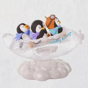 Hallmark 2020 Fly the Coop Playful Penguin Pals in Airplane Keepsake Ornament - Bild 1 von 5