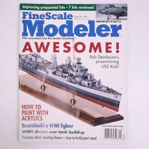 Fine Scale Modeler Magazine Bob Steinbrunn Prizewinning USS Kidd September 2001 - Imagen 1 de 2