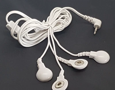  Reizstrom Elektroden 4in1Kabel (Druckknopf) | EMS / TENS / E-STIM / ESTIM - Bild 1 von 3