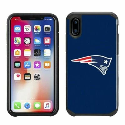 NFL Licensed Case for iPhone X New England Patriots - Slim Blue/Black - Image 1 of 4