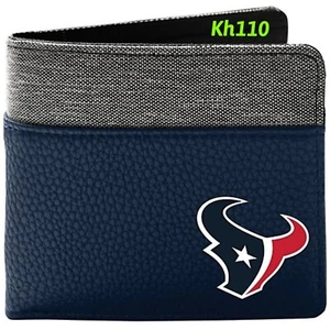 NFL Houston Texans Pebble Bi Fold Wallet - Picture 1 of 4