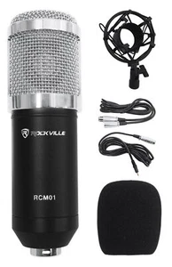 Rockville RCM01 Pro Recording Condenser Podcasting Podcast Microphone Mic - Picture 1 of 11