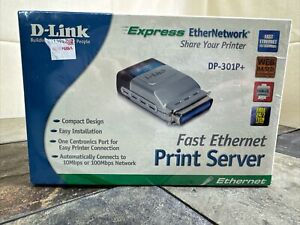 D-Link DP-301P+ Fast Ethernet Parallel Port Print Server - 1 Centronics Port
