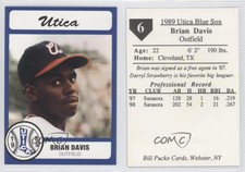 1989 Bill Pucko Utica Blue Sox Brian Davis #6