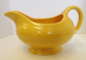 Vintage HLC Fiestaware Yellow Gravy Boat - Picture 1 of 5