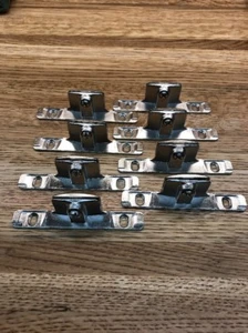 (4) Pair Indaux Kitchen Drawer Front Fixing Brackets HH-5 - Picture 1 of 2