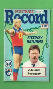 #DD. VFL AUSTRALIAN RULES FOOTBALL RECORD, ADELAIDE V FOOTSCRAY 25-28 April,1991 - Picture 1 of 1
