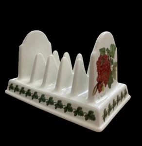 Portmeirion Pomona Toast Rack Holder Vintage Porcelain Goddess Of Fruit England - Picture 1 of 13