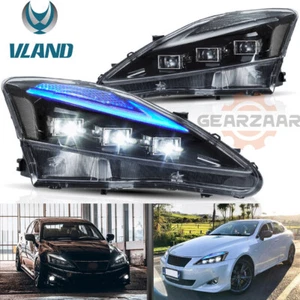 LED Headlights For Lexus IS250/IS250C IS350/IS350C IS220d 06-12 Clear Reflector - Foto 1 di 10