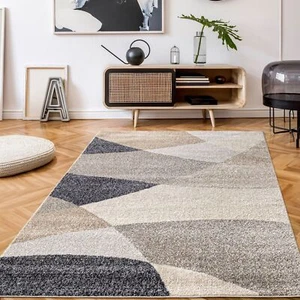 Wohnzimmer Teppich Kurzflor Wohnzimmerteppich Modern Abstrakt - Bild 1 von 30